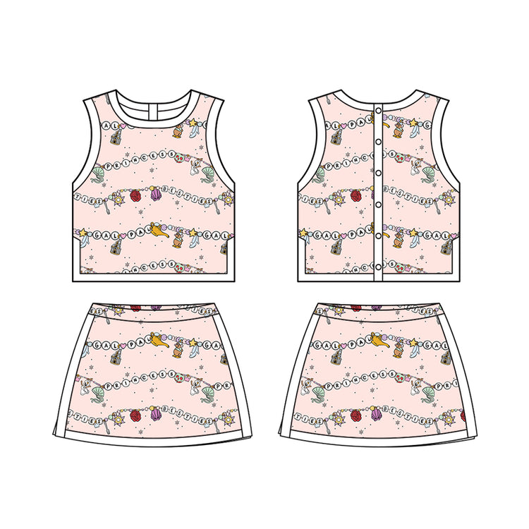 KIDS Colorblock Tank + Skort Set - Beads Enchanted