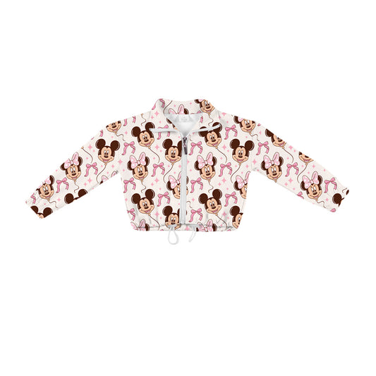 KIDS Zip-Up Pullover - Bows + Balloons