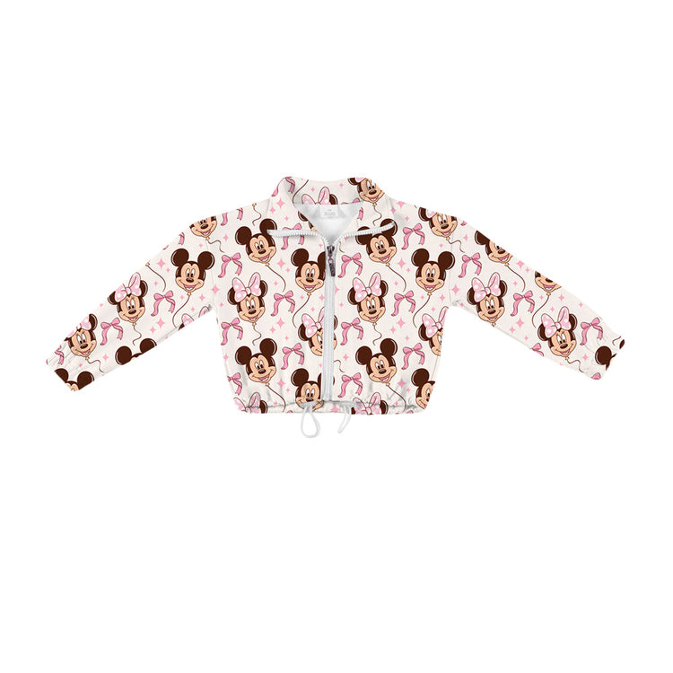 KIDS Zip-Up Pullover - Bows + Balloons