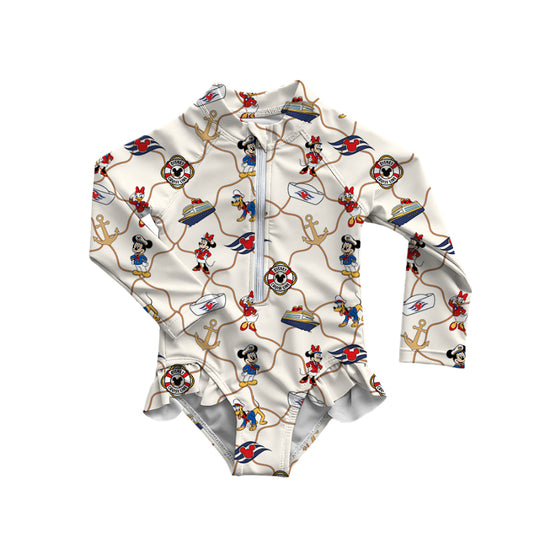 Rash Guard Swimsuit - Roped in Cruise