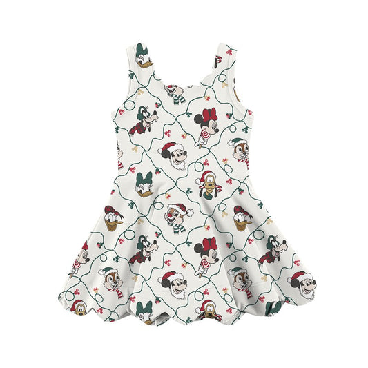 KIDS Scalloped Dress - Tis the Season PREORDER
