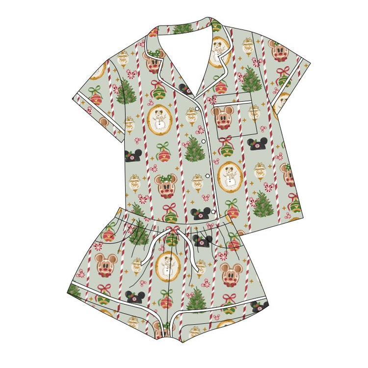 KIDS Bamboo Lounge Set - Holly Jolly PREORDER