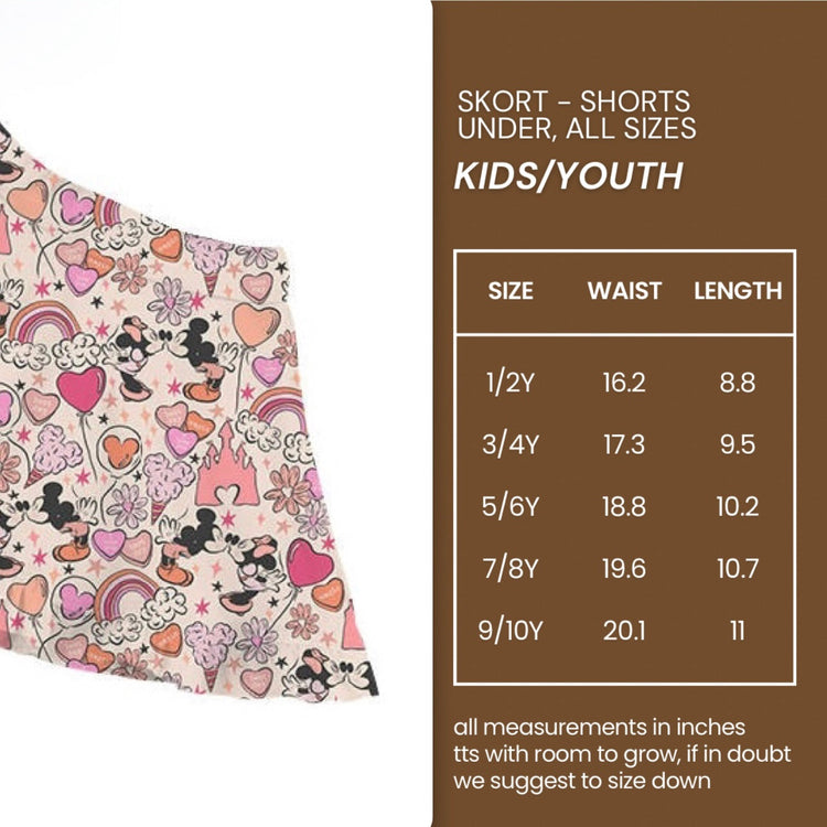 KIDS Ruffle Skort - Meet me at Midnight