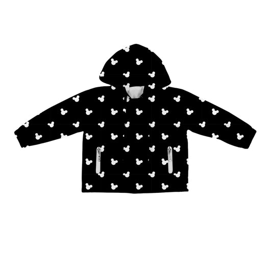 ADULT Lightweight Hooded Jacket - BLACK Classic