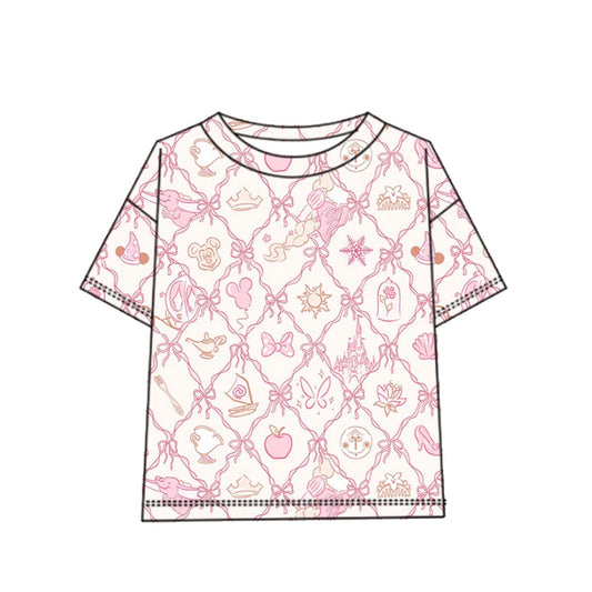 ADULTS UPF Tee - Pink Icons