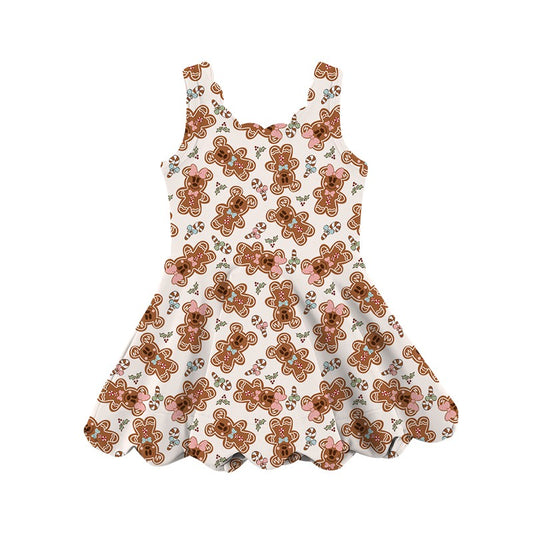 KIDS Scalloped Dress - Boho Cookie Stroll PREORDER
