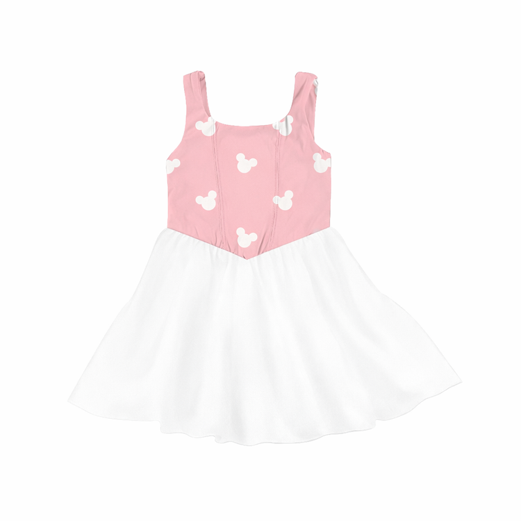 ADULT Mesh Tank Dress - PINK Classic