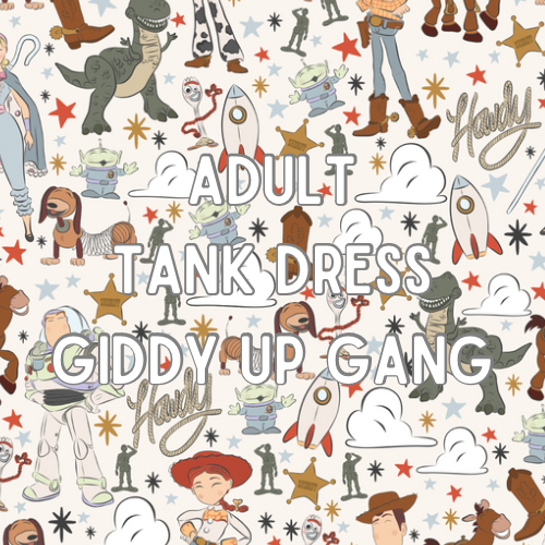 ADULT Park Tank Dress - Giddy Up Gang