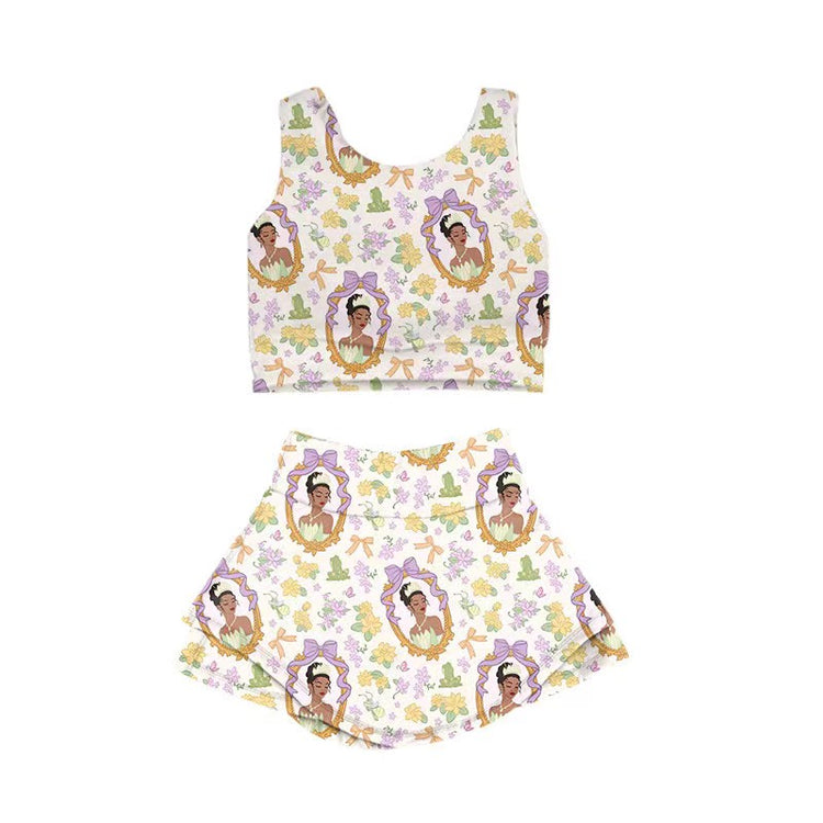 KIDS Crop + Skort Set - Bayou Babe