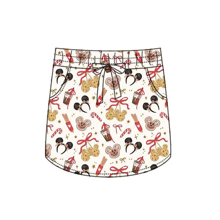 KIDS Scuba Tennis Skort - cocoa + cookies
