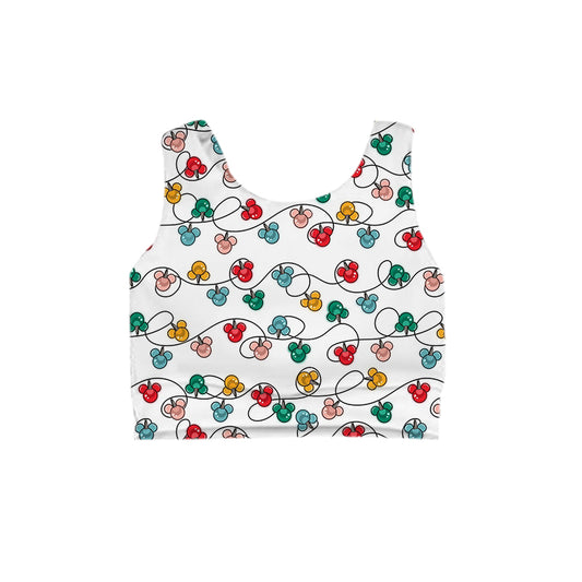 KIDS Crop Tank - Merry Magic Holiday Lights