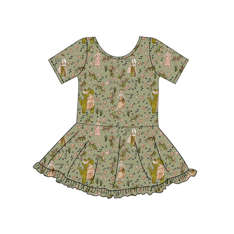 KIDS Park Essential TWIRL Dress - Splashing into the Bayou