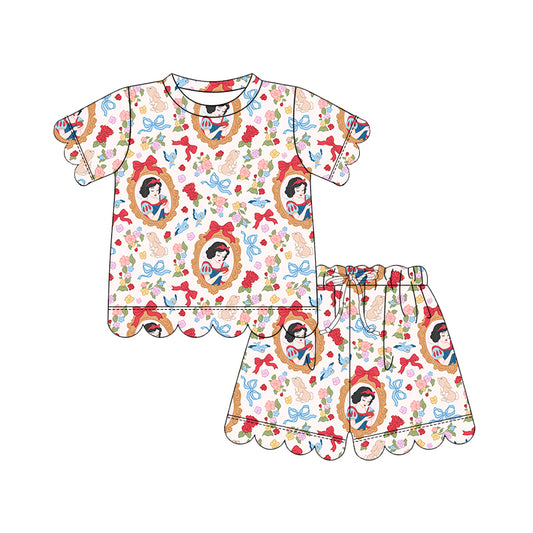 ADULT Scallop Tee + Shorts Set - Fairest of them All PREORDER
