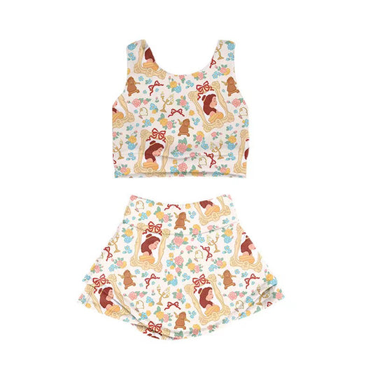 KIDS Crop + Skort Set - Golden Girl PREORDER