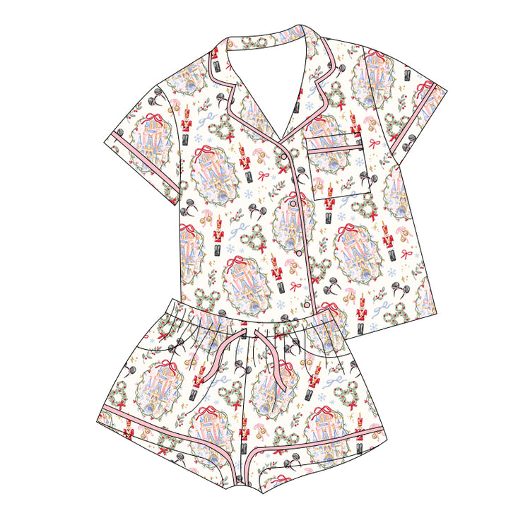 ADULT Bamboo Lounge Set - Whimsy Christmas