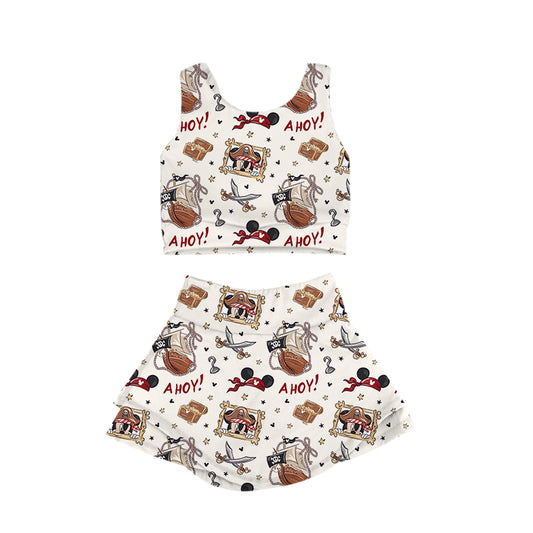 KIDS Crop + Skort Set - Ahoy!