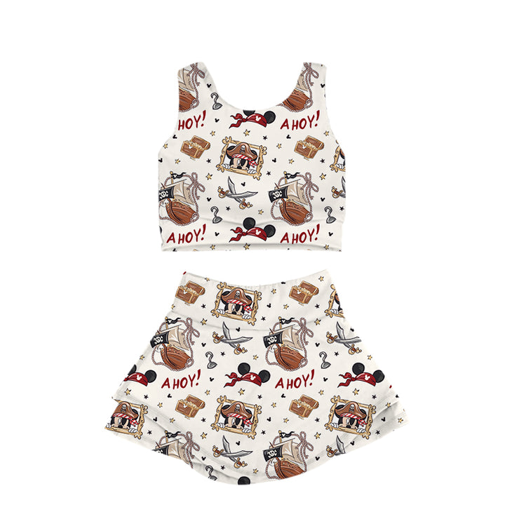 KIDS Crop + Skort Set - Ahoy! PREORDER