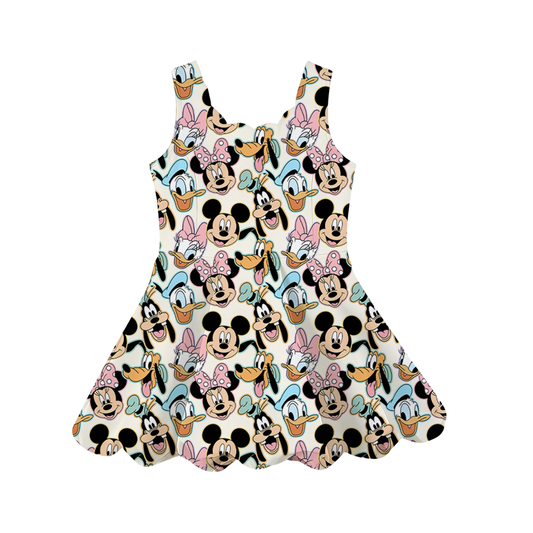 ADULT Scalloped Tank Dress - Spring Six