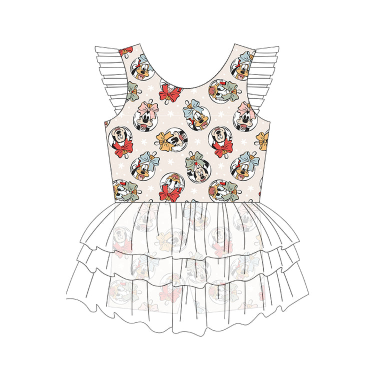 KIDS Flutter Tutu Dress - Sensational Six Ornaments