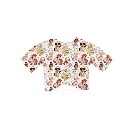 KIDS Short Sleeve Twist Top - Wonderland Princesses