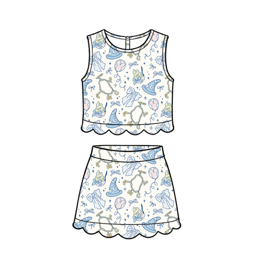 ADULT Scallop Set Tank + Skort - Charmed Sorcerer