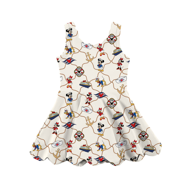 KIDS Scalloped Dress - Roped in Cruise