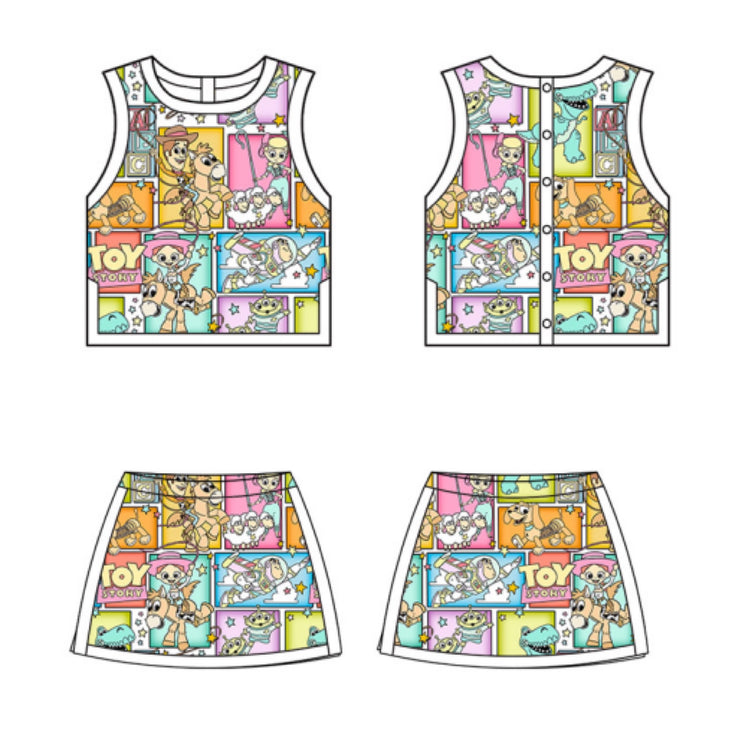 KIDS Colorblock Tank + Skort Set - Toybox
