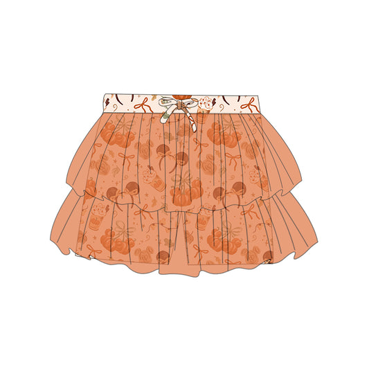 KIDS Magic Mesh Skort - Pumpkin Spice