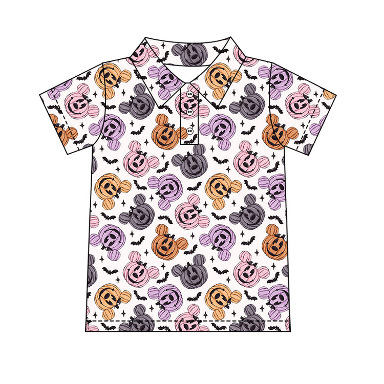 Men's Performance Button Up - Oh, Bats + Pumpkins
