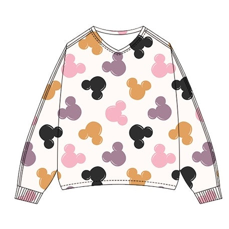KIDS V Neck Scuba Pullover - Spooky Magic Mouse