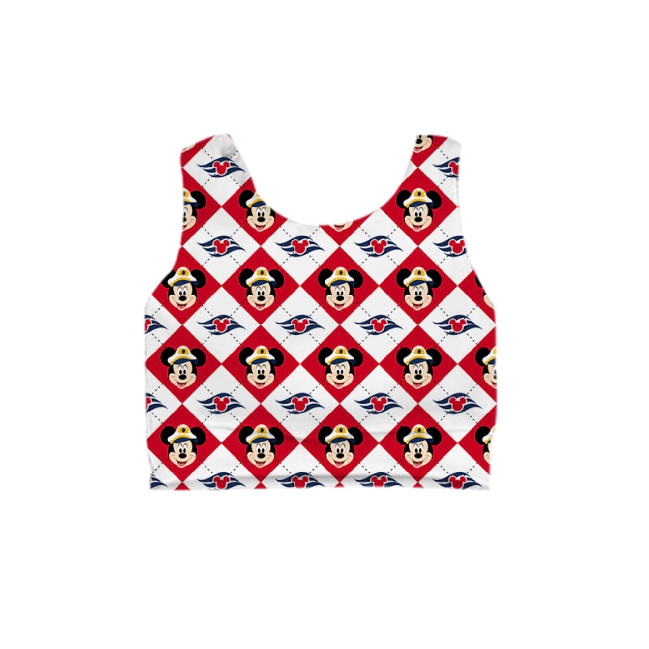KIDS Crop Tank - Cruise Checkers – The Magic Box