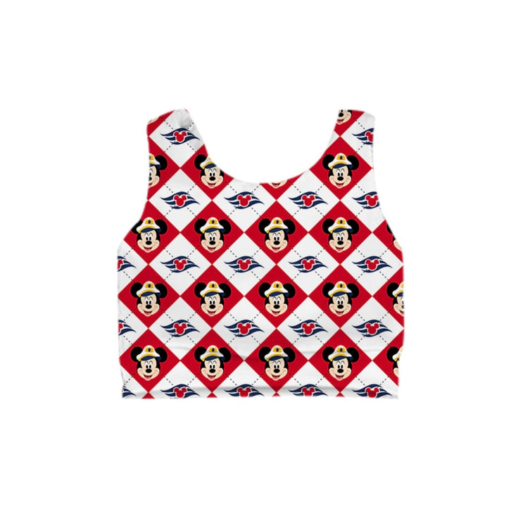 KIDS Crop Tank - Cruise Checkers