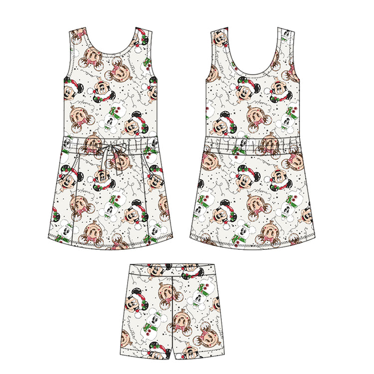 ADULT Scuba Tank Dress/shorts set - Merry Main Street Balloons