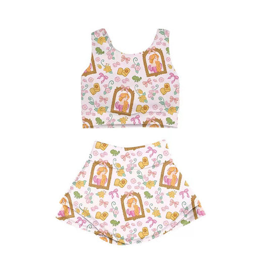 KIDS Crop + Skort Set - Lantern Lady PREORDER