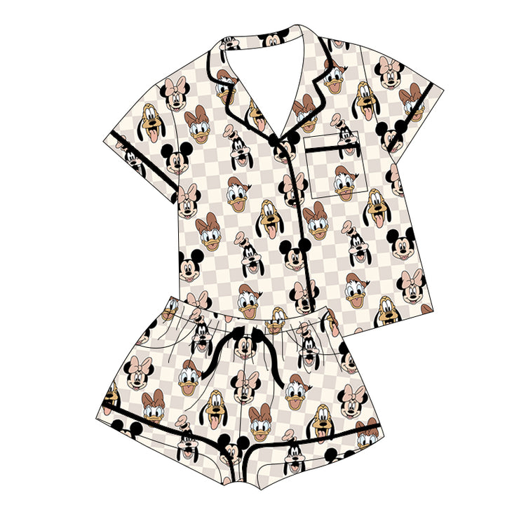 KIDS Bamboo Lounge Set - Boho Checkers