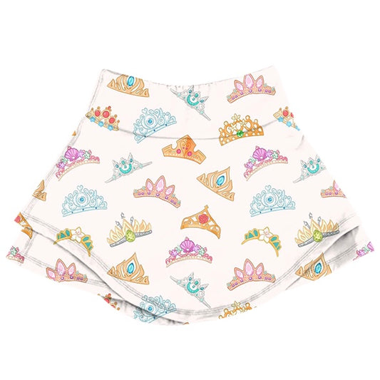 ADULT Layered Skort - Princess Crowns