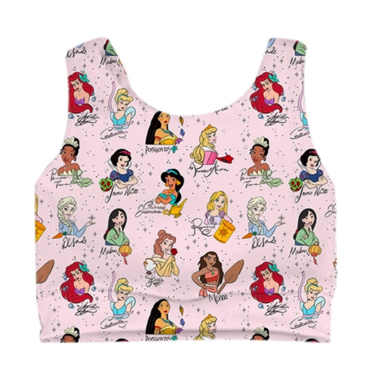 ADULT Longline Crop Tank - Princess Autographs