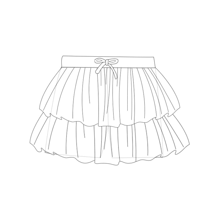 KIDS Mesh Skort - Cruise Checkers