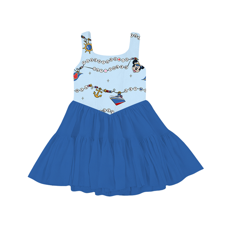 KIDS Mesh Tank Dress - Cruise Beads