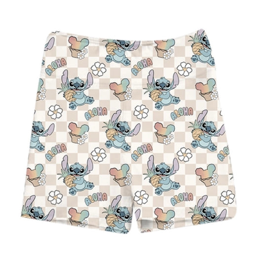 ADULT Biker Shorts - Aloha Stitch