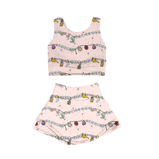 KIDS Crop + Skort Set - Beads Enchanted