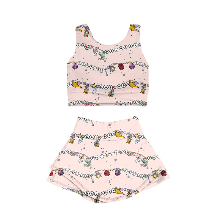 KIDS Crop + Skort Set - Beads Enchanted