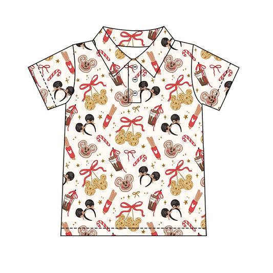 Boy's Performance Button Up - cocoa + cookies