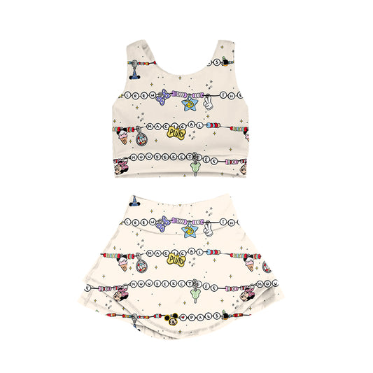 KIDS Crop + Skort Set - Beads CLASSIC PALS