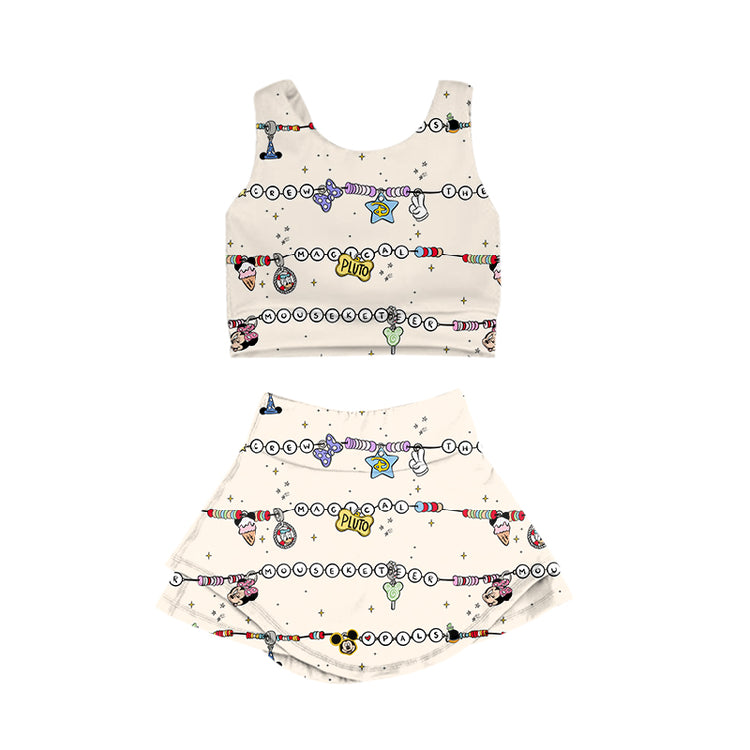 KIDS Crop + Skort Set - Beads CLASSIC PALS
