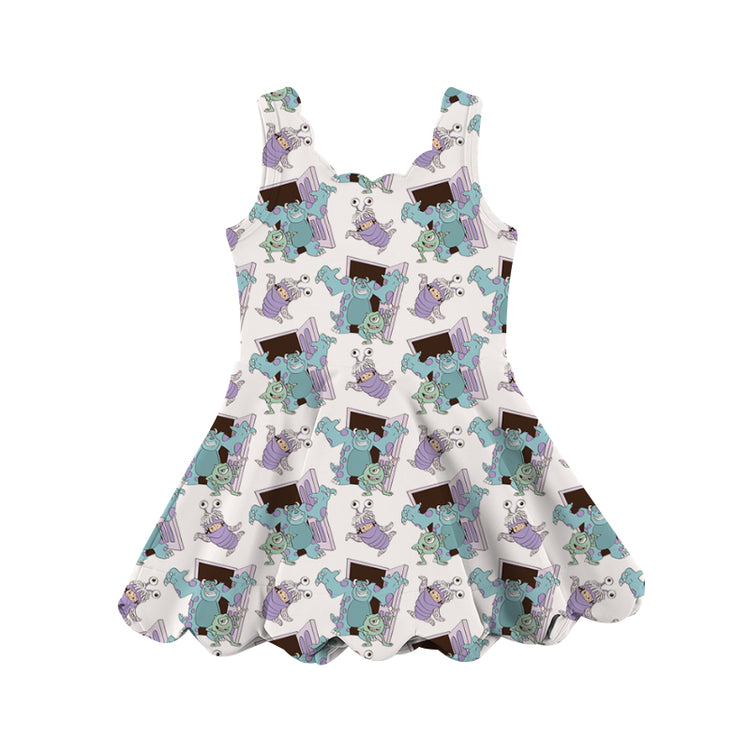 KIDS Scalloped Dress - Monster Mashup