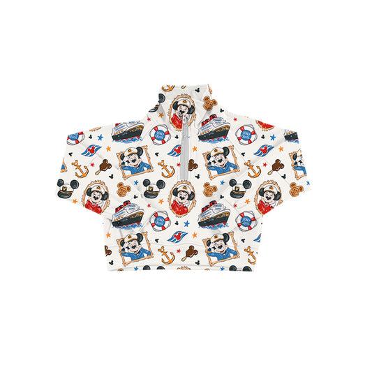 KIDS Zip-Up Pullover - Cruise the Seas