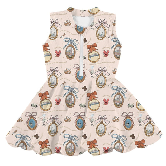 ADULT Scalloped Zip Up Dress -WDL