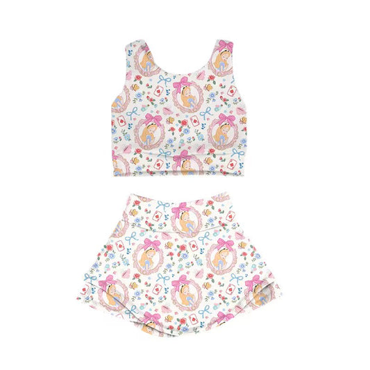 KIDS Crop + Skort Set - Curious Charm