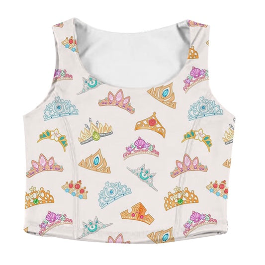 KIDS Scoop Tank - Princess Crowns